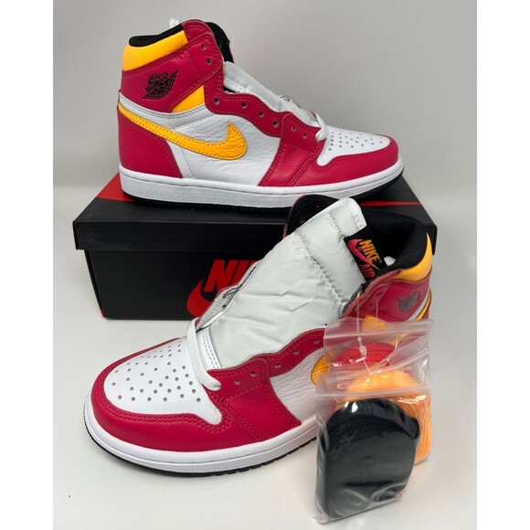 Jordan Other - Size 5 - Air Jordan 1 Retro High OG Light Fusion Red Shoes 555088-603